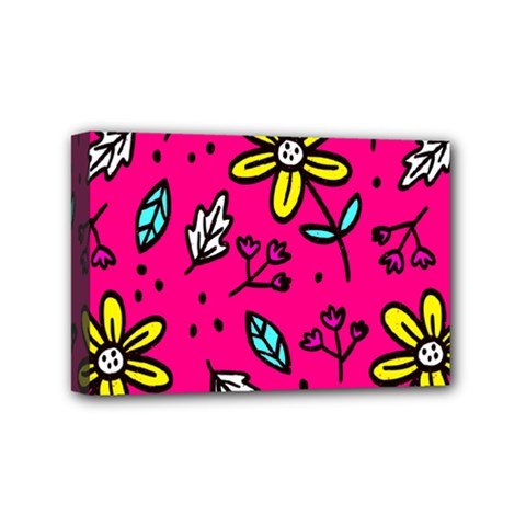 Flowers-flashy Mini Canvas 6  X 4  (stretched) by alllovelyideas