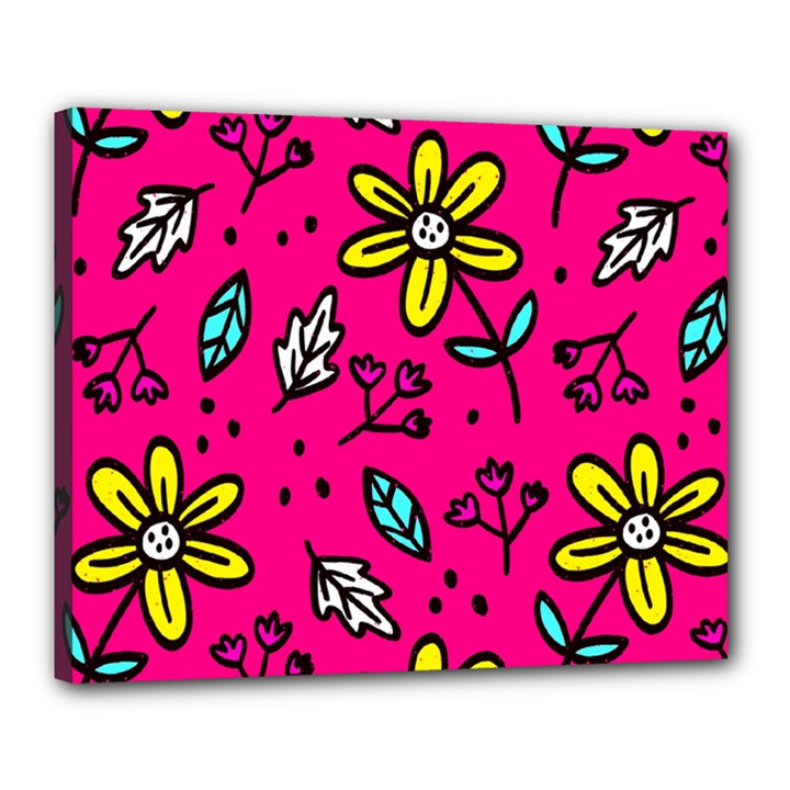 Flowers-flashy Canvas 20  x 16  (Stretched)