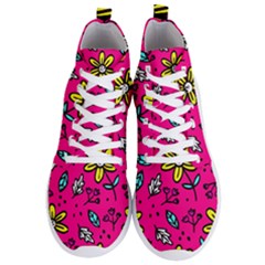 Flowers-flashy Men s Lightweight High Top Sneakers by alllovelyideas