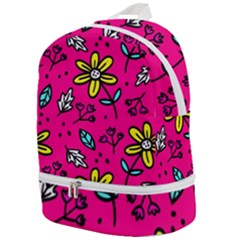 Flowers-flashy Zip Bottom Backpack by alllovelyideas