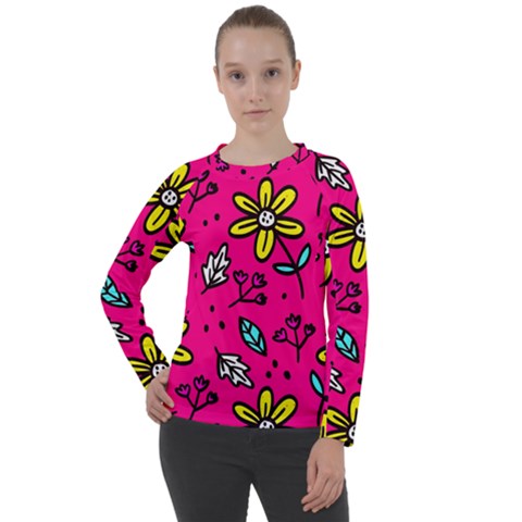 Flowers-flashy Women s Long Sleeve Raglan Tee by alllovelyideas