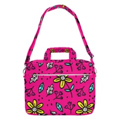 Flowers-flashy Macbook Pro Shoulder Laptop Bag (large)