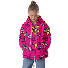 Flowers-flashy Kids  Oversized Hoodie by alllovelyideas