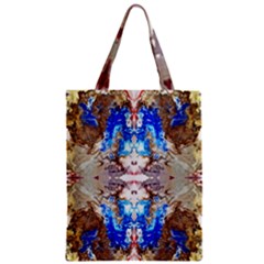 Abstract Acrylic Pouring Art Zipper Classic Tote Bag by kaleidomarblingart