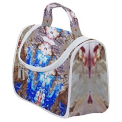 Abstract Acrylic Pouring Art Satchel Handbag by kaleidomarblingart