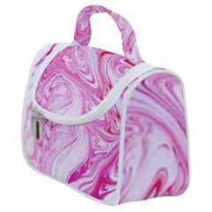 Marbling Art Print Satchel Handbag by kaleidomarblingart