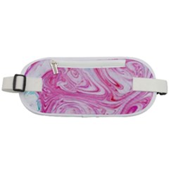 Marbling Art Print Rounded Waist Pouch by kaleidomarblingart