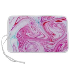 Marbling Art Print Pen Storage Case (l)