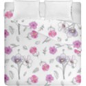 Flowers In One Line Duvet Cover Double Side (King Size) View2