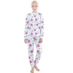 Flowers In One Line Women s Lounge Set