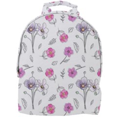 Flowers In One Line Mini Full Print Backpack