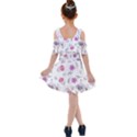 Flowers In One Line Kids  Shoulder Cutout Chiffon Dress View2