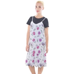 Flowers In One Line Camis Fishtail Dress