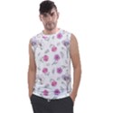 Flowers In One Line Men s Regular Tank Top View1