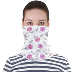 Flowers In One Line Face Seamless Bandana (adult)