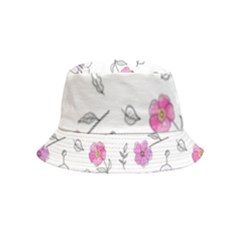 Flowers In One Line Bucket Hat (Kids)