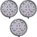 Flowers In One Line Mini Round Pill Box (Pack of 3) View1