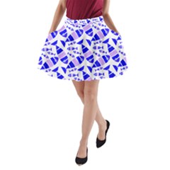 Fish-patern-color A-line Pocket Skirt by alllovelyideas