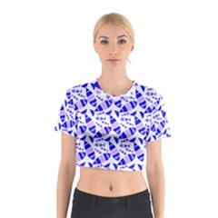 Fish-patern-color Cotton Crop Top by alllovelyideas