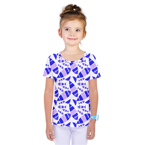 Fish-patern-color Kids  One Piece Tee by alllovelyideas