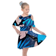 Pattern Nature  Kids  Shoulder Cutout Chiffon Dress by alllovelyideas