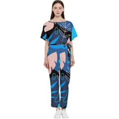 Pattern Nature  Batwing Lightweight Jumpsuit