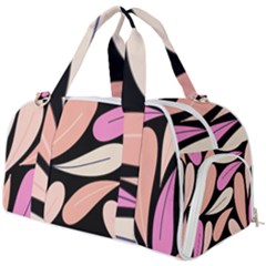 Pattern Feuilles Rose Peche Jaune Burner Gym Duffel Bag by alllovelyideas