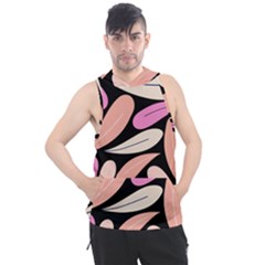 Pattern Feuilles Rose Peche Jaune Men s Sleeveless Hoodie by alllovelyideas