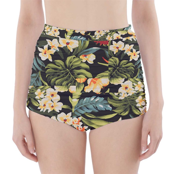 Jungle High-Waisted Bikini Bottoms