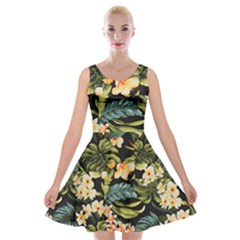 Jungle Velvet Skater Dress