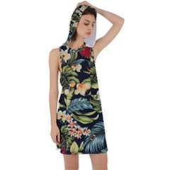 Jungle Racer Back Hoodie Dress by PollyParadise