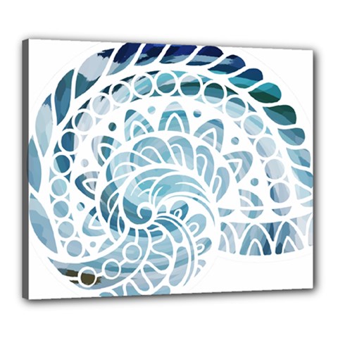 Coquillage-marin-seashell Canvas 24  X 20  (stretched) by alllovelyideas