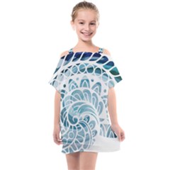 Coquillage-marin-seashell Kids  One Piece Chiffon Dress by alllovelyideas