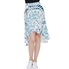 Coquillage-marin-seashell Frill Hi Low Chiffon Skirt