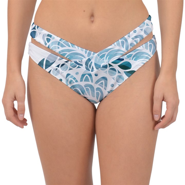 Coquillage-marin-seashell Double Strap Halter Bikini Bottom