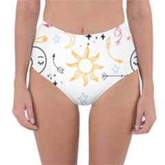 Pattern Mystic Reversible High-waist Bikini Bottoms