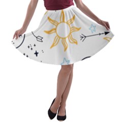 Pattern Mystic A-line Skater Skirt by alllovelyideas