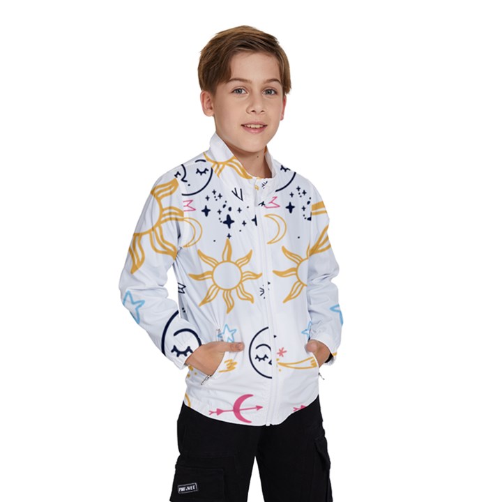 Pattern Mystic Kids  Windbreaker