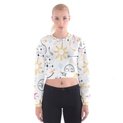 Pattern Mystic Cropped Sweatshirt