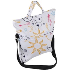 Pattern Mystic Fold Over Handle Tote Bag