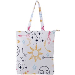 Pattern Mystic Double Zip Up Tote Bag