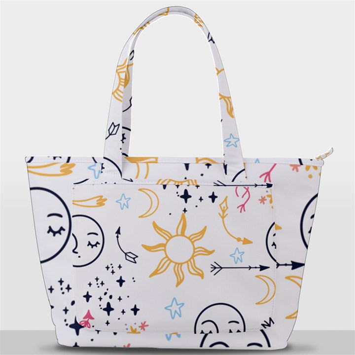 Pattern Mystic Back Pocket Shoulder Bag 