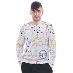 Pattern Mystic Men s Long Sleeve Raglan Tee