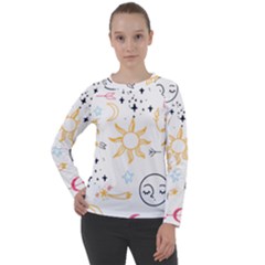 Pattern Mystic Women s Long Sleeve Raglan Tee