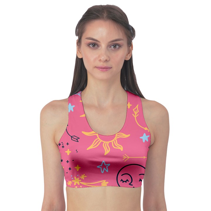 Pattern Mystic Color Sports Bra