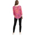 Pattern Mystic Color Chiffon Quarter Sleeve Blouse View2