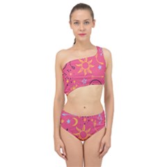 Pattern Mystic Color Spliced Up Two Piece Swimsuit by alllovelyideas