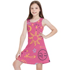 Pattern Mystic Color Kids  Lightweight Sleeveless Dress