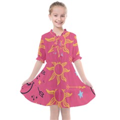 Pattern Mystic Color Kids  All Frills Chiffon Dress