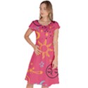 Pattern Mystic Color Classic Short Sleeve Dress View1